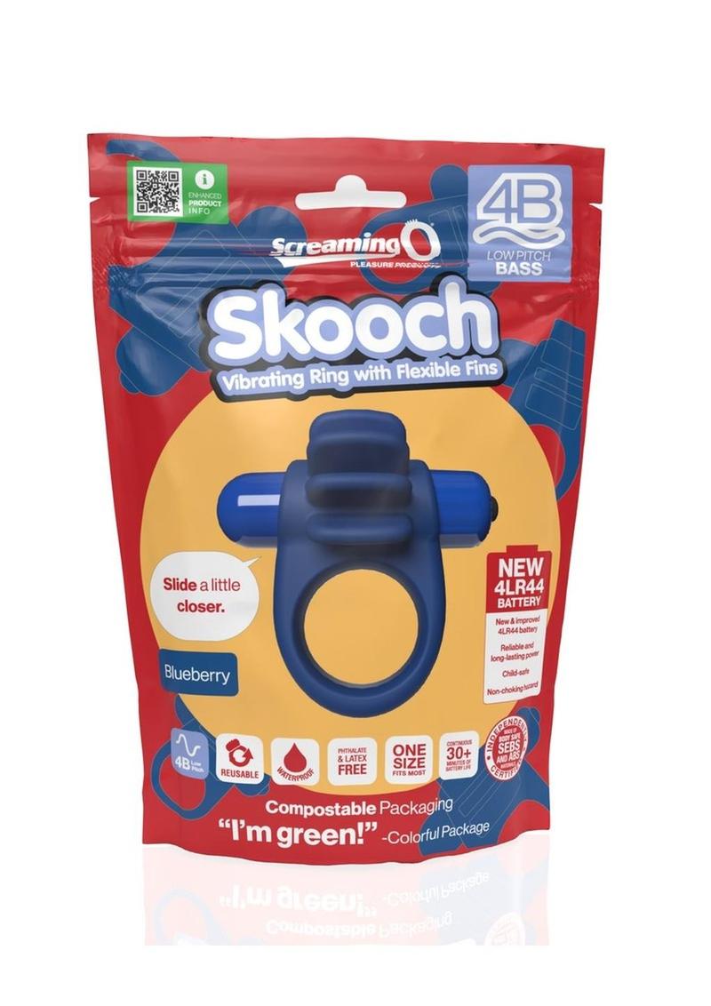 4'skooch Vibrating Cock Ring with Clitoral Stimulator