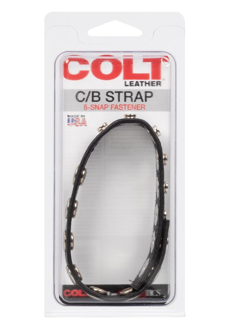 Colt Leather C/'strap Adjustable 8 Snap Cock Ring