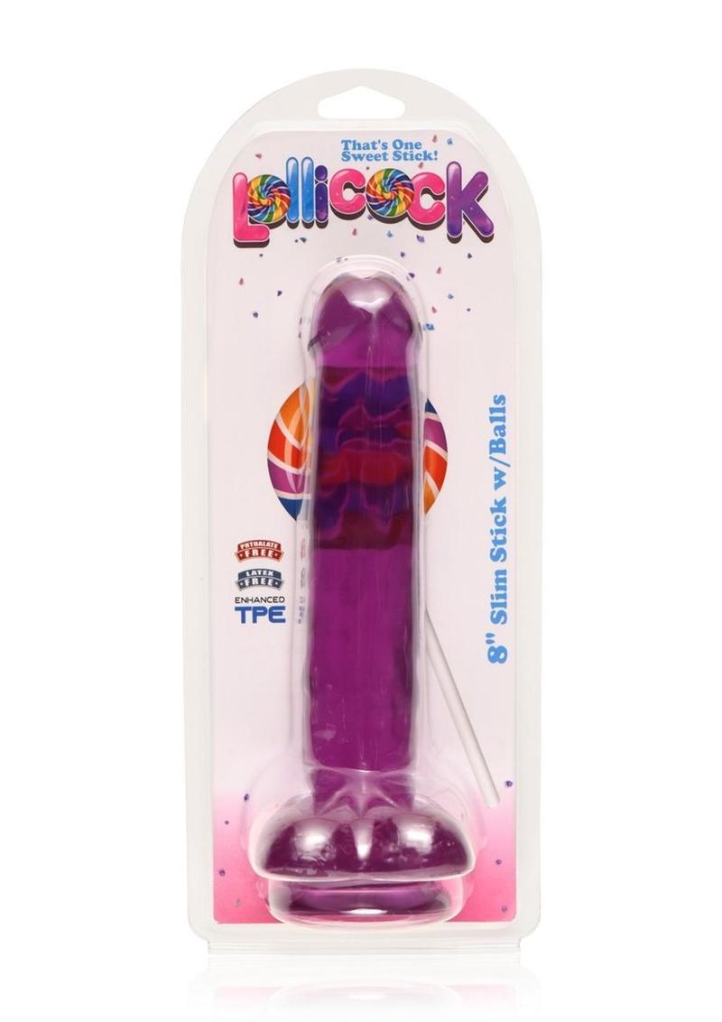Lollicock Slim Stick Dildo with Balls