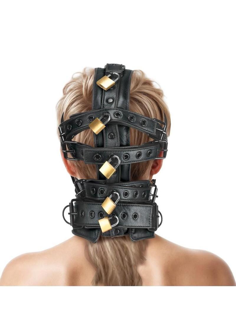 Master Series Lockable Head Harness with Muzzle