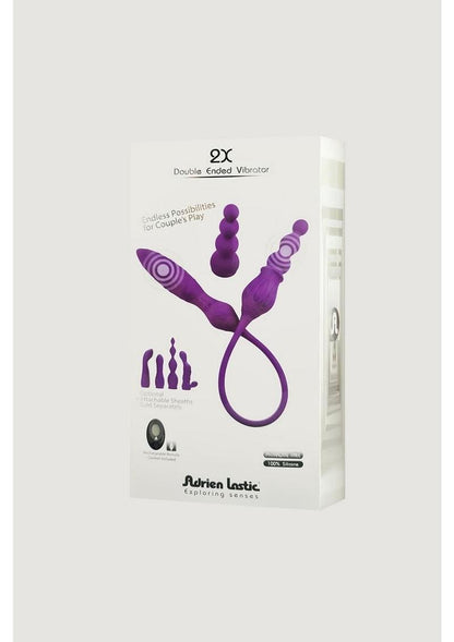 2x Rechargeable Silicone Double Vibrator with Remote Control