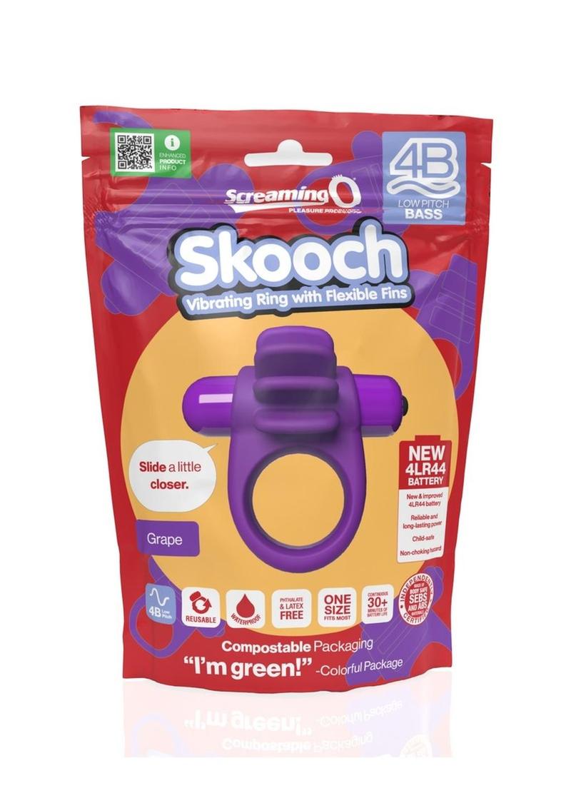 4b Skooch Vibrating Cock Ring with Clitoral Stimulator