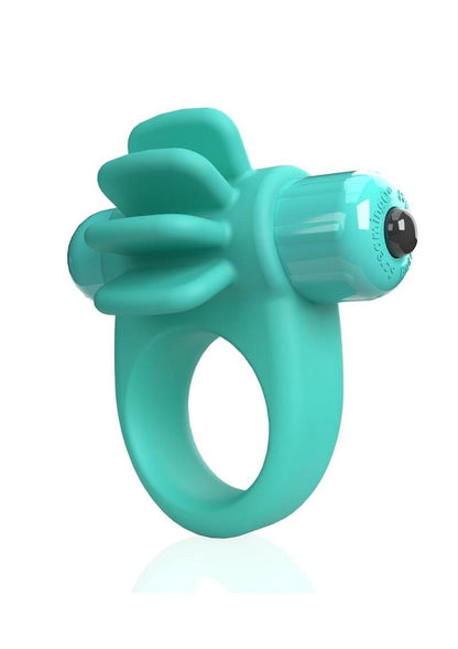 4b Skooch Vibrating Cock Ring with Clitoral Stimulator - Green/Kiwi