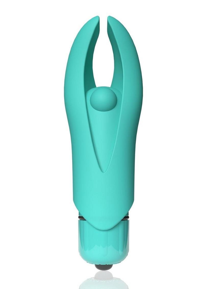 4t Demon Rechargeable Silicone Mini Clitoral Stimulating Vibrator - Green/Kiwi