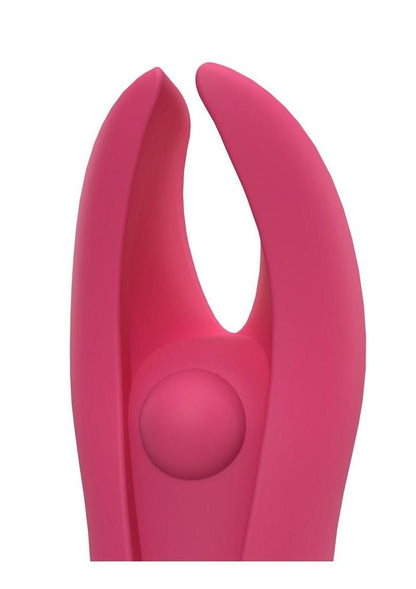 4t Demon Rechargeable Silicone Mini Clitoral Stimulating Vibrator - Red/Strawberry