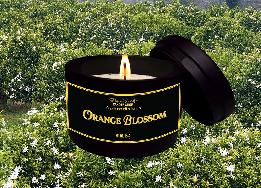 Orange Blossom Aphrodisiac Candle - Flirt with Fragrance. Glow with Desire.