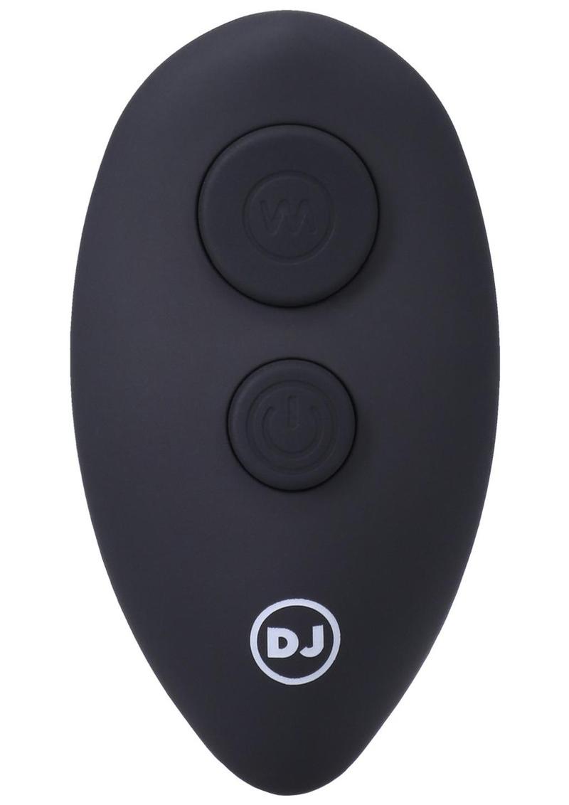 A-Play Expander Rechargeable Silicone Anal Plug with Remote Control - Black