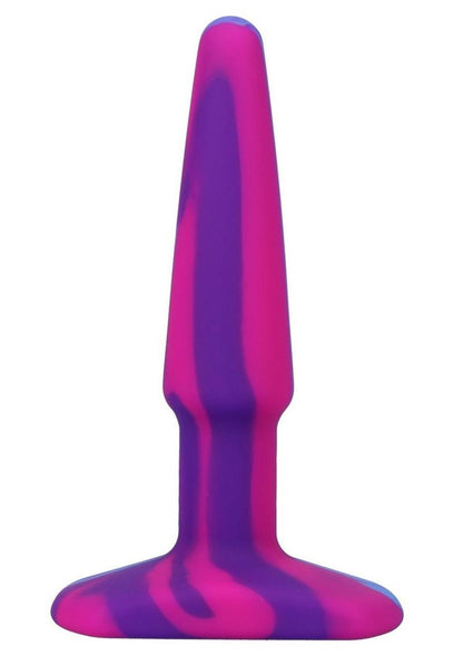 A-Play Groovy Silicone Anal Plug 4in - Fuschia