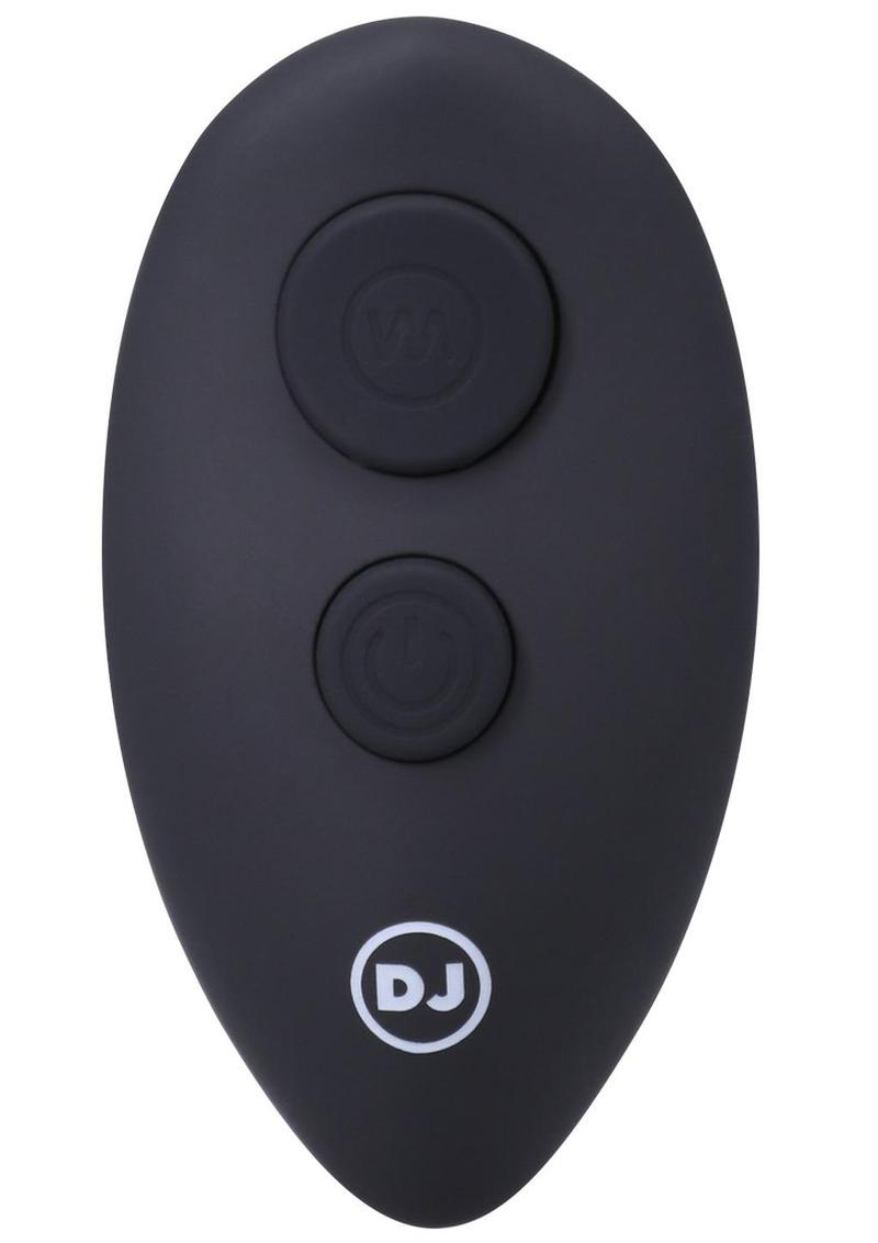 A-Play Rise Silicone Rechargeable Anal Plug with Remote Control - Black