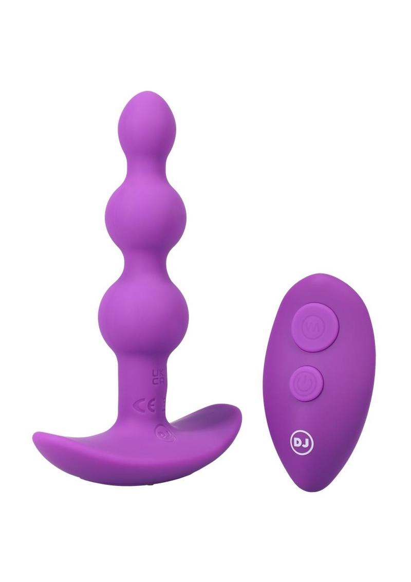 A-Play Shaker Rechargeable Silicone Beaded Anal Plug with Remote Control