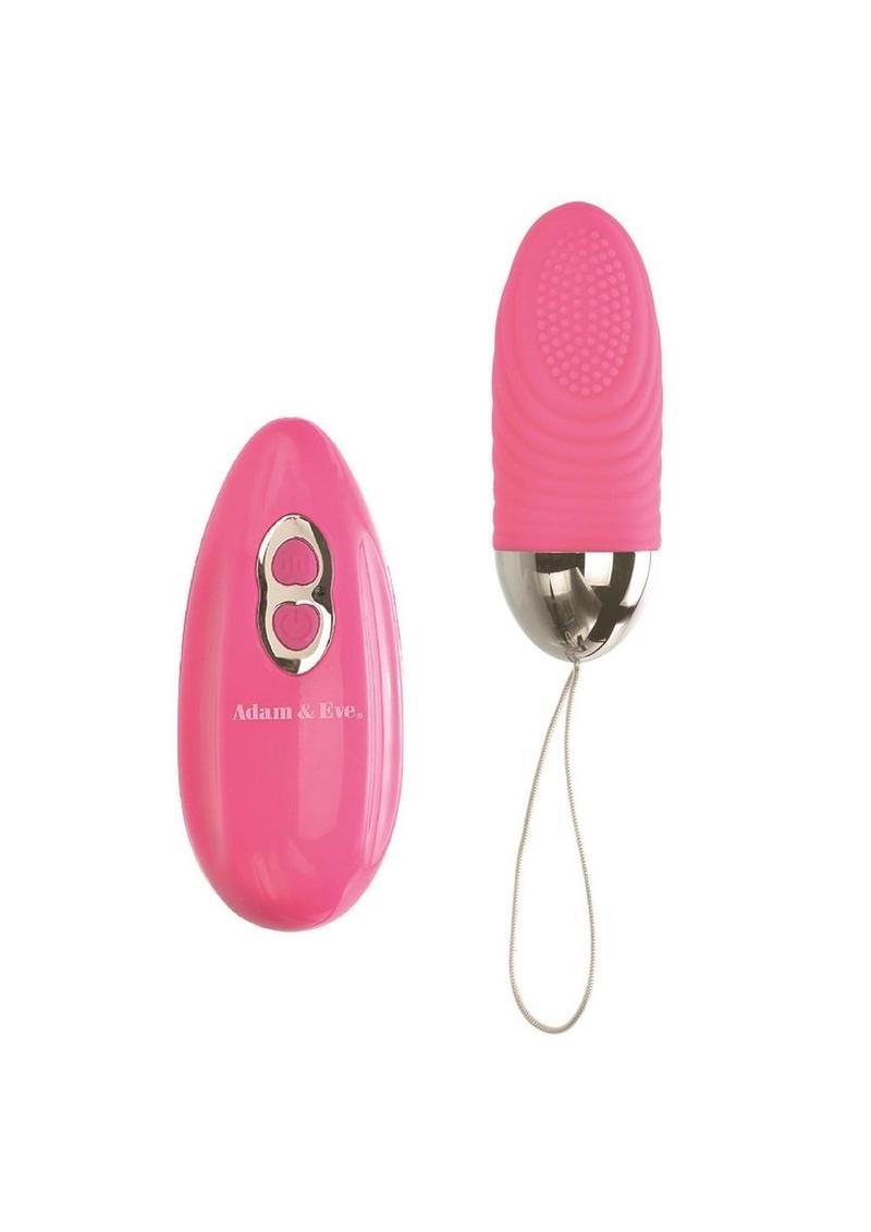 Adam and Eve Turn Me On Rechargeable Silicone Love Bullet with Remote Control - Pink