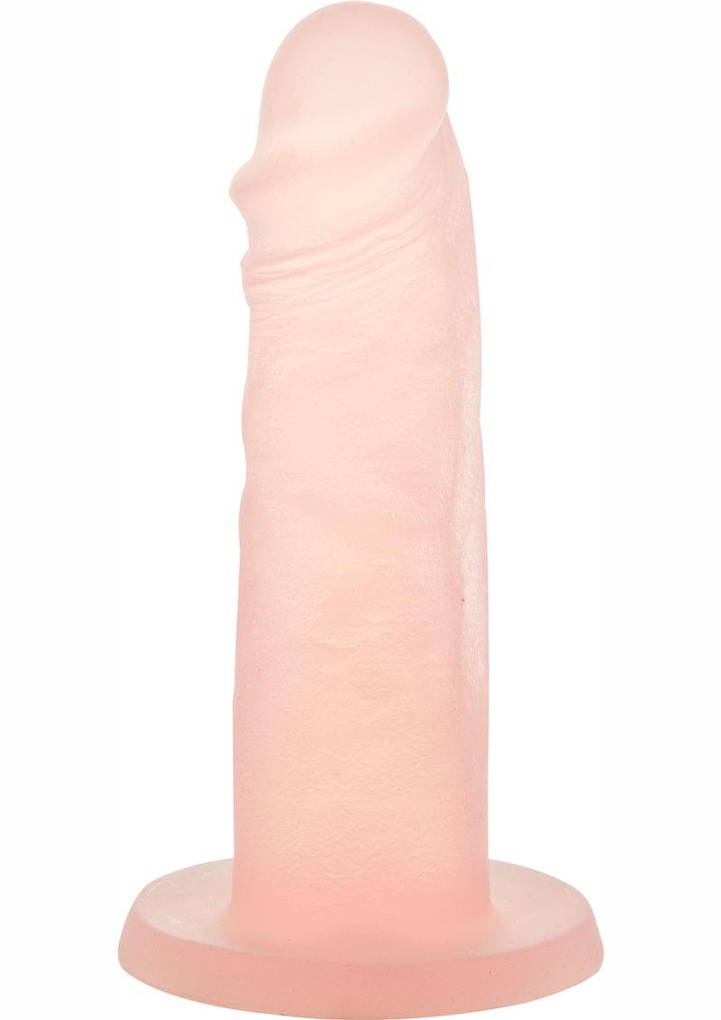 Addiction Cocktails Vibrating Silicone Dildo - Peach Bellini/Pink - 5.5in