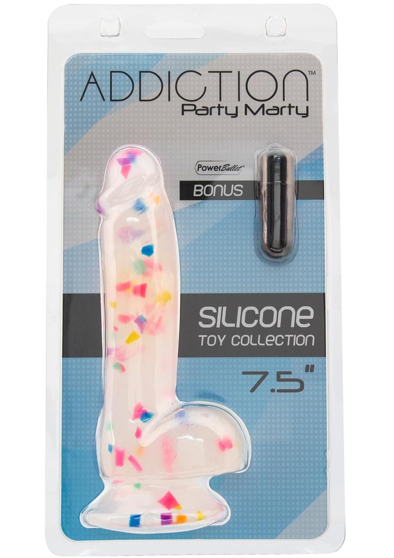 Addiction Party Marty Silicone Dildo with Balls