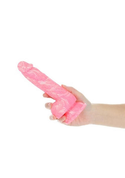 Addiction Toy Collection Brandon Silicone Glow In The Dark Dildo with Balls