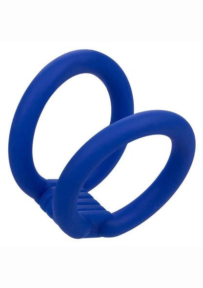 Admiral Dual Silicone Cock Cage - Blue