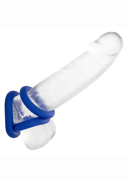 Admiral Universal Silicone Cock Ring - Blue - Set