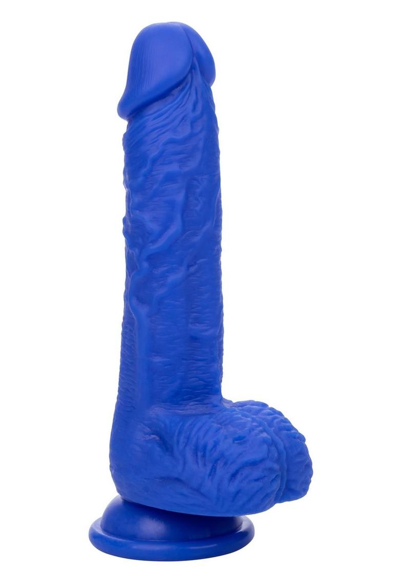 Admiral Vibrating Sailor Rechargeable Silicone Dildo - Blue - 7in