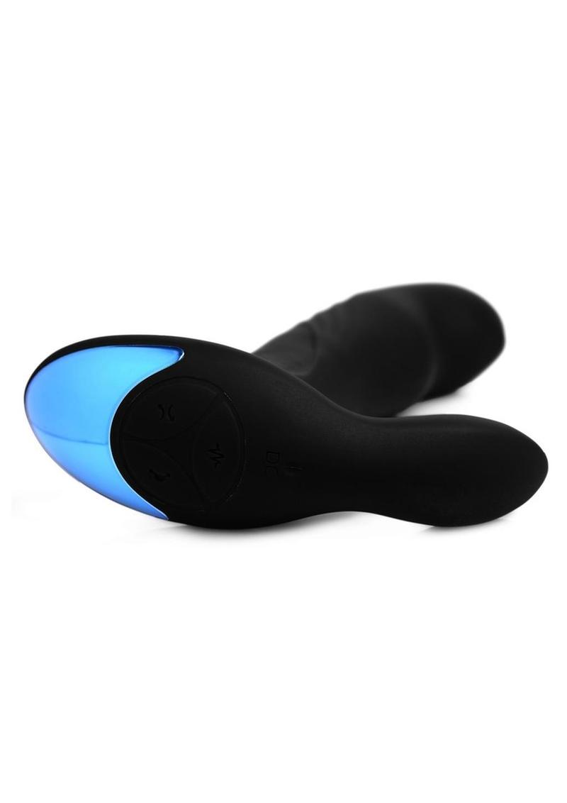 Alpha-Pro P-Trigasm 3-In-1 Silicone Prostate Stimulator - Black