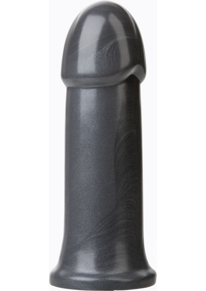 American Bombshell B-7 Torpedo Dildo - Grey/Gun Metal - 7in