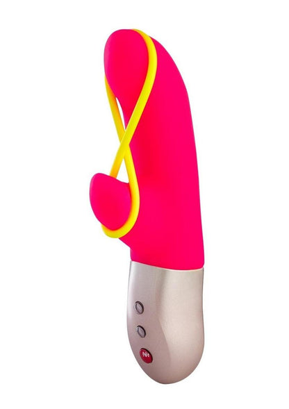 Amorino Silicone Vibrator with Clitoral Stimulator