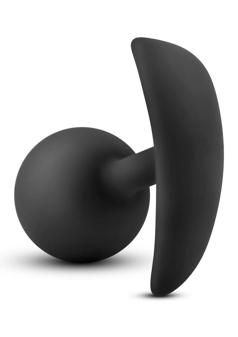 Anal Adventure Platinum Silicone Vibra Plug - Black