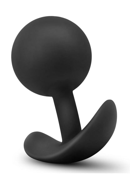 Anal Adventure Platinum Silicone Vibra Plug - Black