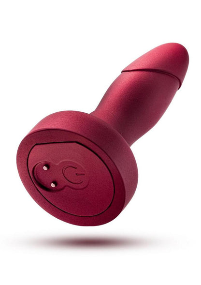 Anal Adventures Matrix Atomic Plug Rechargeable Silicone Anal Plug with Remote - Martian