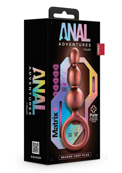 Anal Adventures Matrix Beaded Loop Silicone Plug