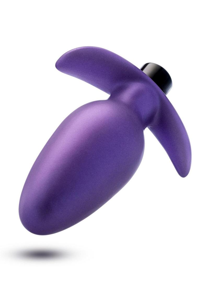 Anal Adventures Matrix Exceisor Plug Rechargeable Silicone Anal Plug - Astro - Purple/Violet