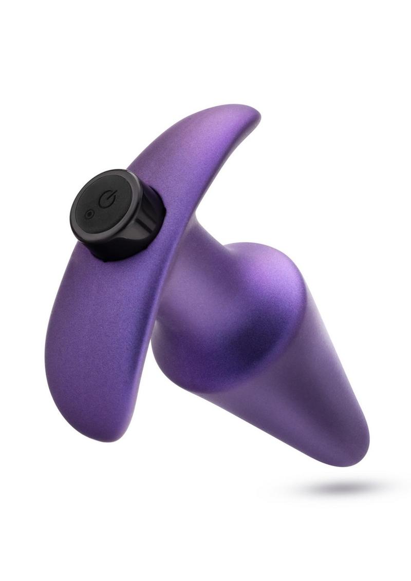 Anal Adventures Matrix Interstellar Plug Rechargeable Silicone Anal Plug - Astro - Purple/Violet