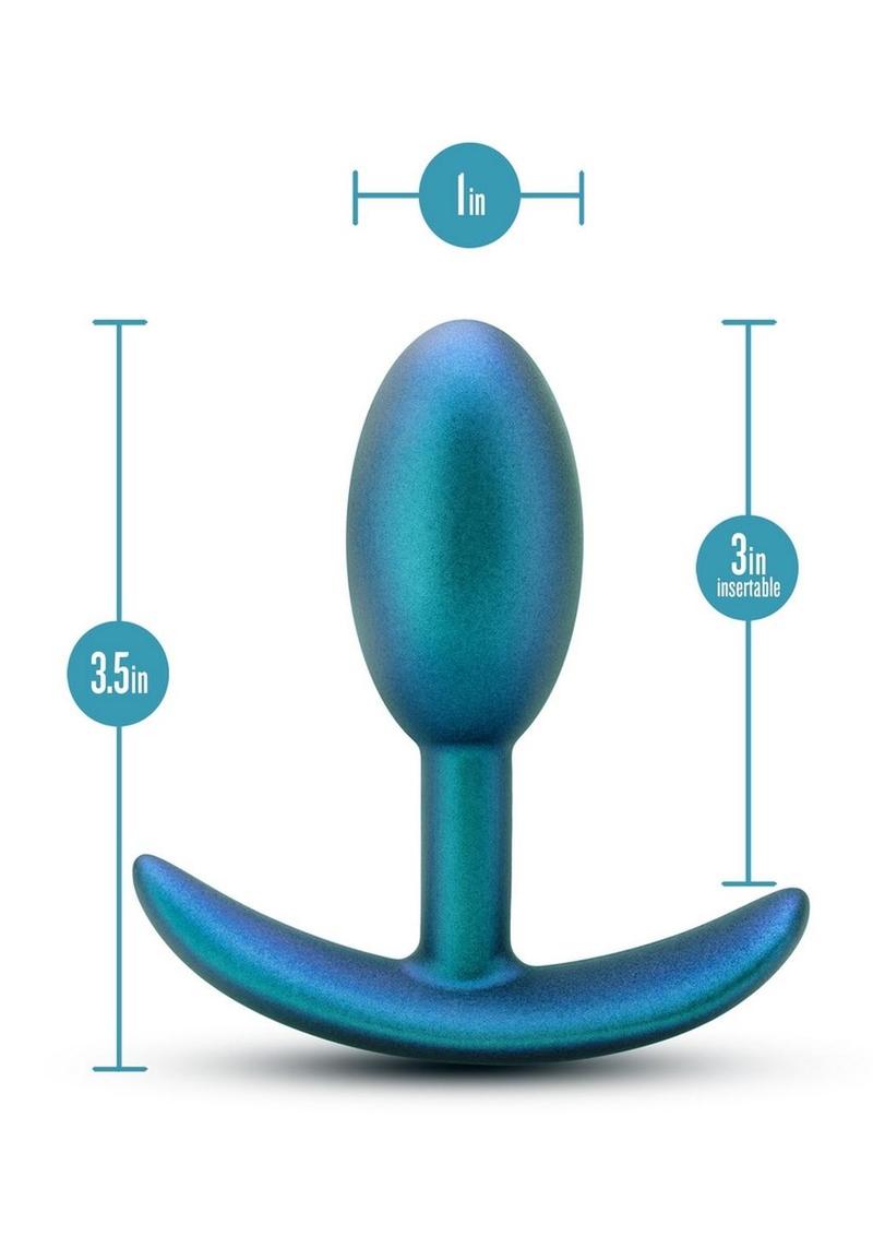 Anal Adventures Matrix Nebula Plug Silicone Anal Plug - Lunar - Blue