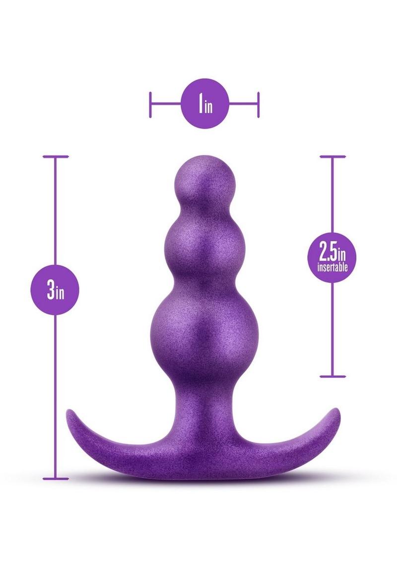 Anal Adventures Matrix Supernova Plug Silicone Anal Plug - Galatic - Purple