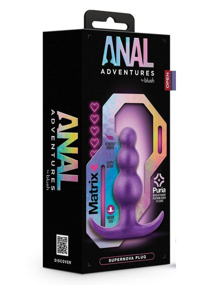 Anal Adventures Matrix Supernova Plug Silicone Anal Plug - Galatic