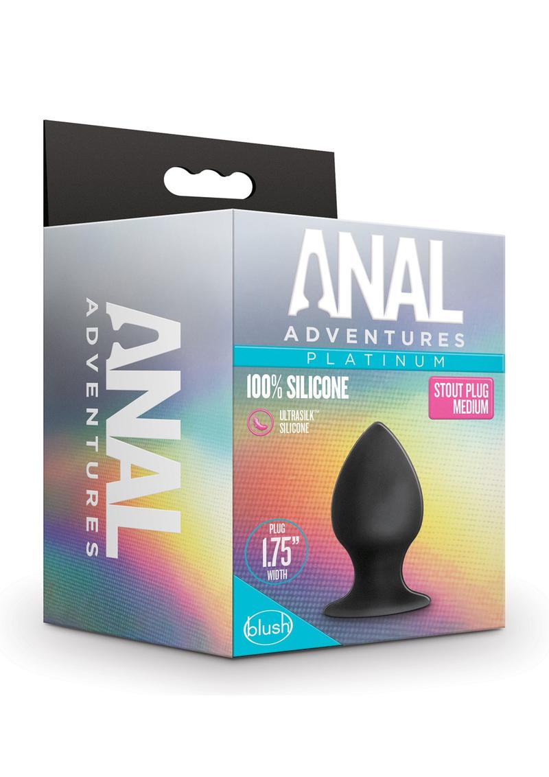 Anal Adventures Platinum Silicone Anal Stout Plug