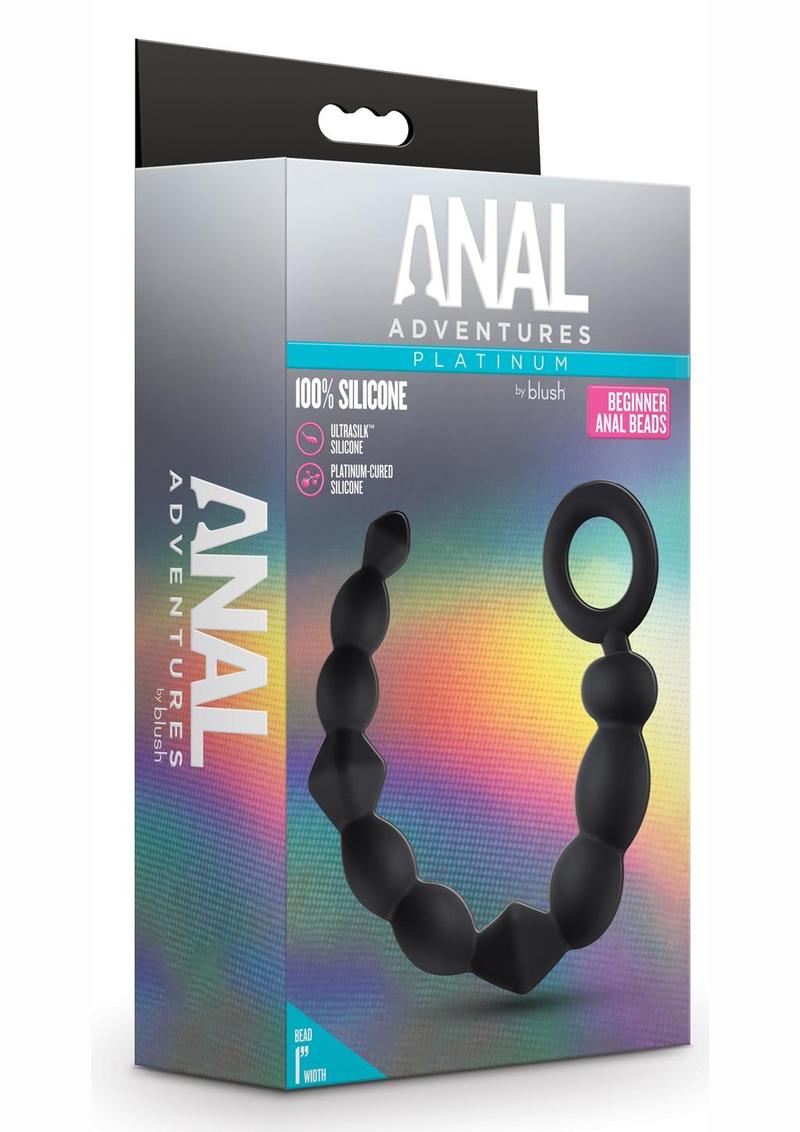 Anal Adventures Platinum Silicone Beginner Anal Beads