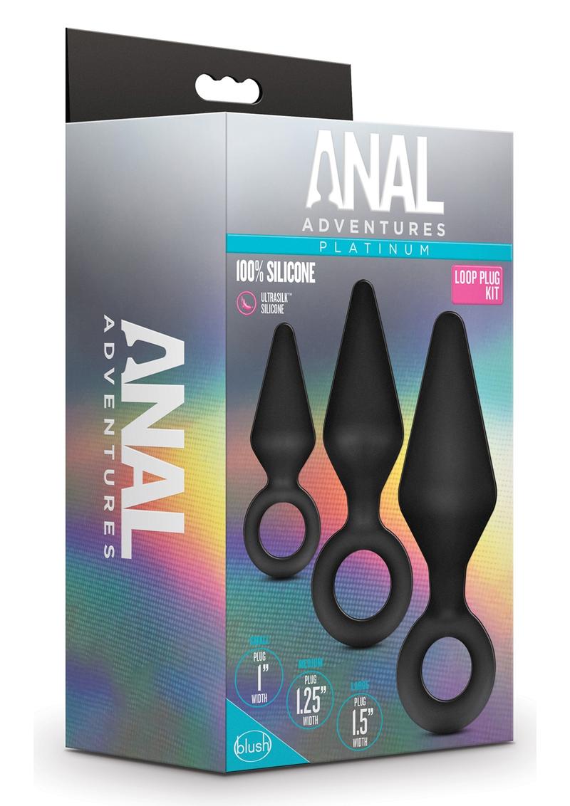 Anal Adventures Platinum Silicone Loop Plug Kit