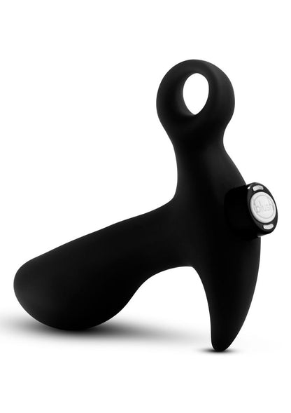 Anal Adventures Platinum Silicone Rechargeable Vibrating Prostate Massager 01 - Black