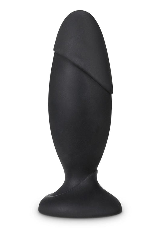 Anal Adventures Platinum Silicone Rocket Plug - Black