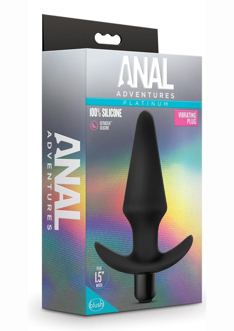 Anal Adventures Platinum Silicone Vibrating Plug