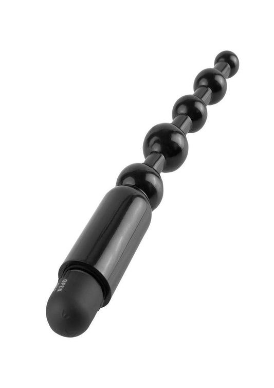 Anal Fantasy Collection Beginner's Power Beads Waterproof - Black - 5in