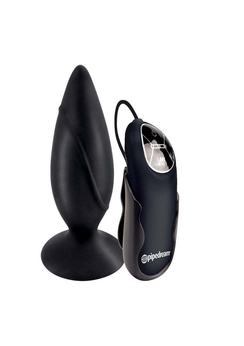 Anal Fantasy Collection Elite Vibrating Silicone Plug - Black - 3.5in