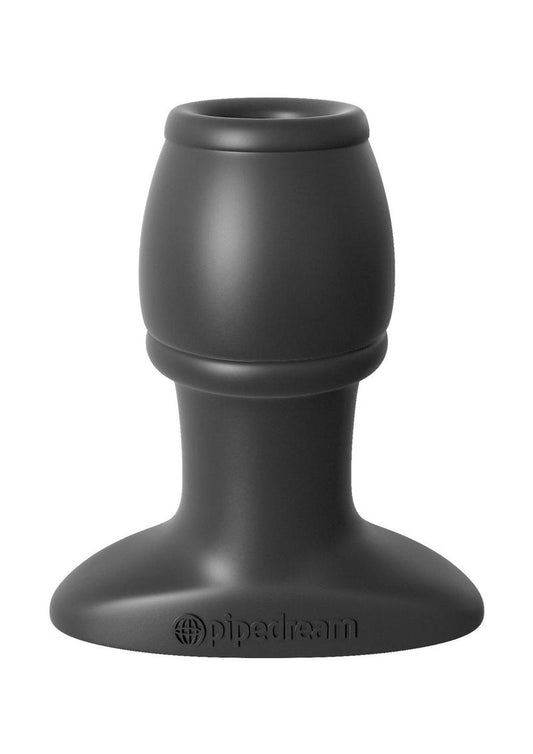 Anal Fantasy Collection Open Wide Silicone Tunnel Plug - Black