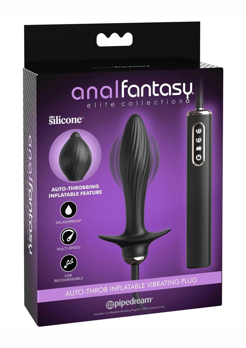 Anal Fantasy Elite Auto-Throb Rechargeable Silicone Inflatable Vibrating Plug