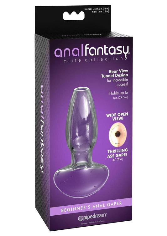 Anal Fantasy Elite Beginner's Anal Gaper Glass Open Tunnel