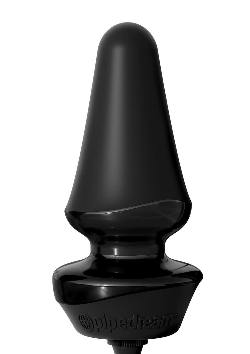 Anal Fantasy Elite Inflatable Silicone Anal Plug - Black - 5in