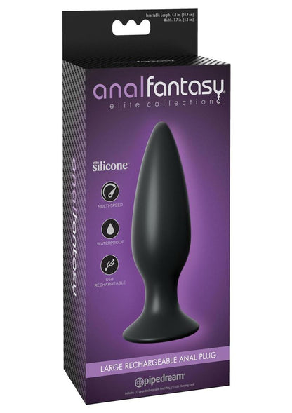 Anal Fantasy Elite Silicone Rechargeable Plug Waterproof