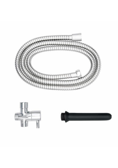 Aquaclean Shower Douche System with Diverter - Black