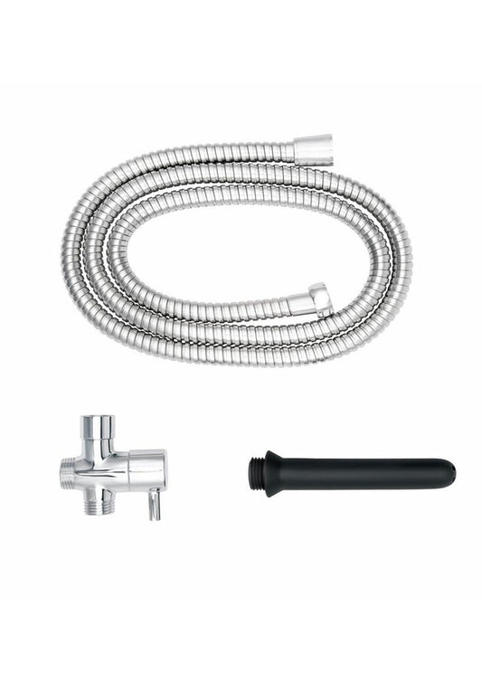 Aquaclean Shower Douche System with Diverter - Black