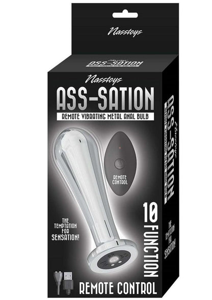 Ass-Sation Remote Control Vibrating Metal Anal Bulb