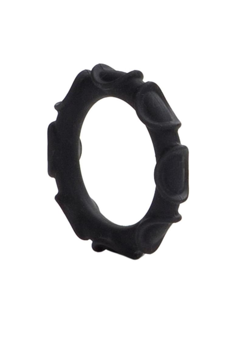 Atlas Silicone Cock Ring - Black